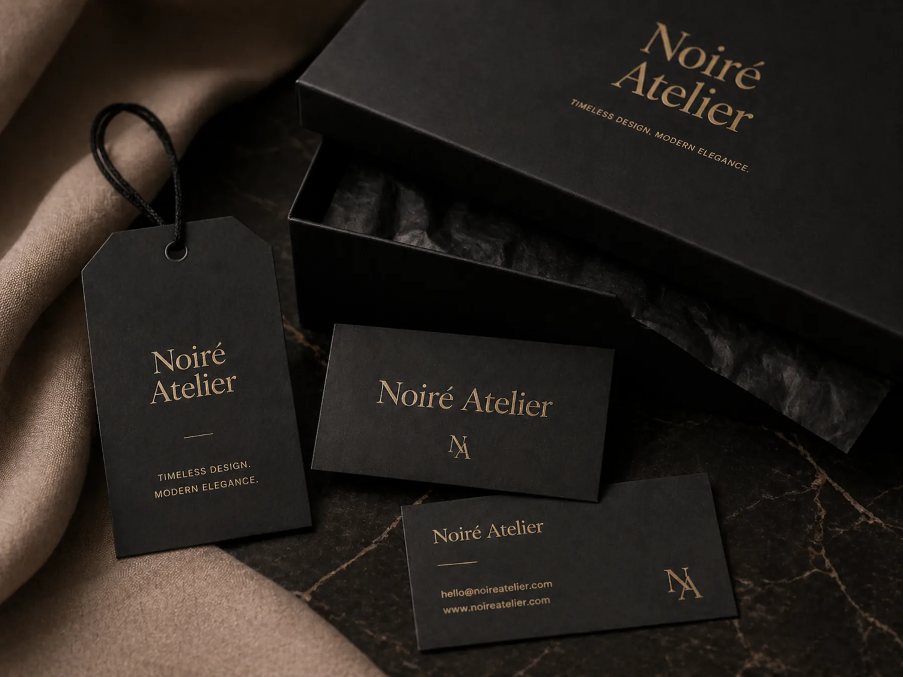 Noiré Atelier identity after rebrand