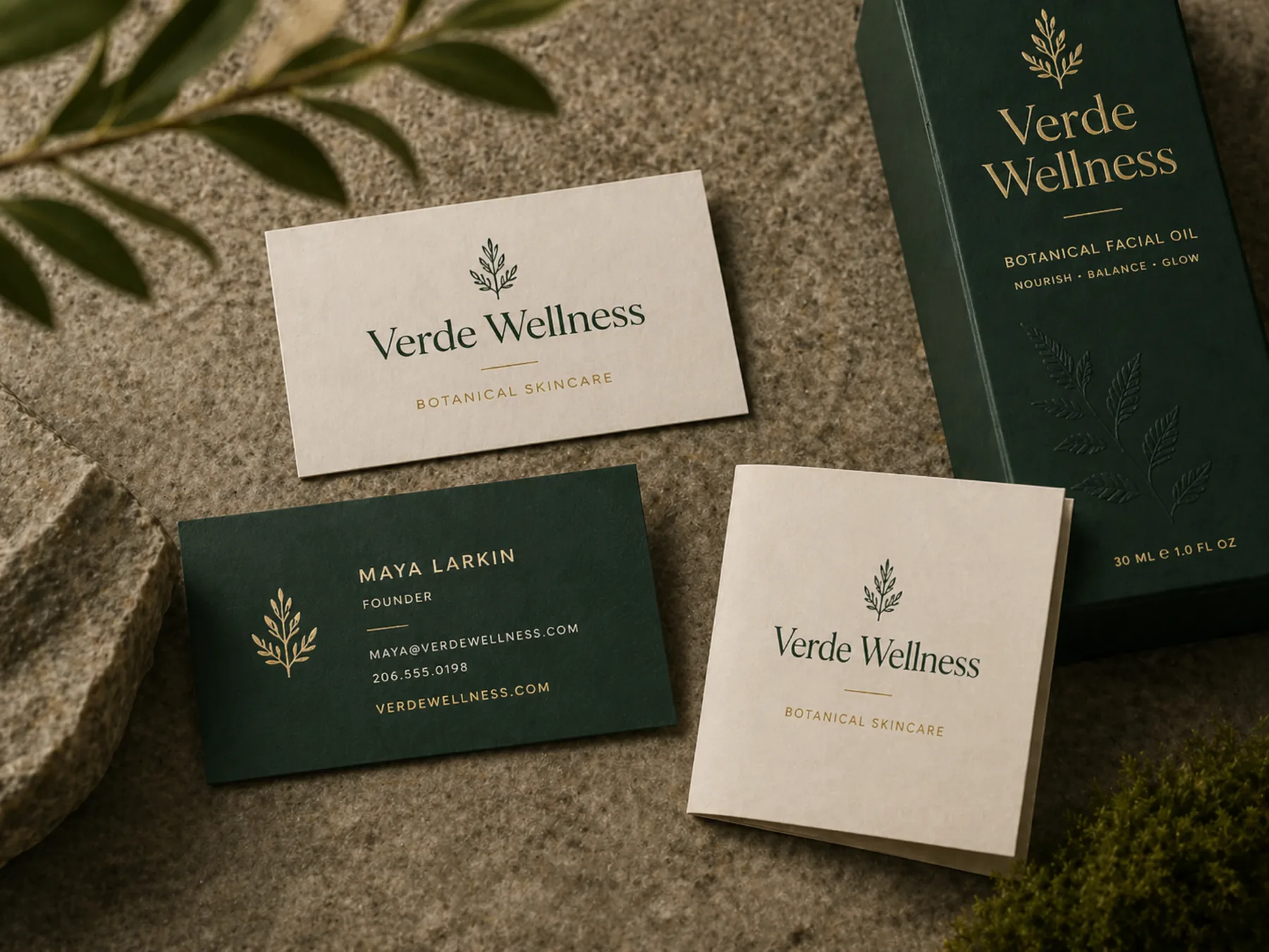 Verde Wellness brand applications